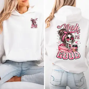 Personalization Generation X Skull Hoodie Nah Good Vibe Gen X FAFO Hoodie 100% Cotton Two-Sided Design Menswear Womenswear Classic Fit Unisex Casual