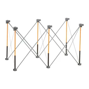 212 MAIN Bora Heavy-Duty Steel Frame Centipede Folding Work Table - 1500lb Capacity, Fits 2x4x2.5in Boards, Compact Fold, Portable Table for Outdoor Camping, Fits 2X4x2.5"