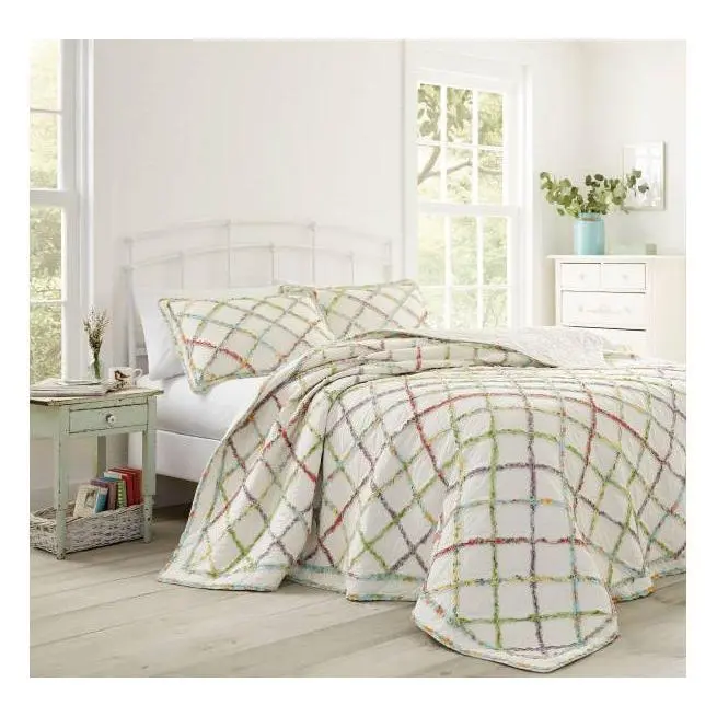 Laura Ashley Ruffle Garden King Quilt