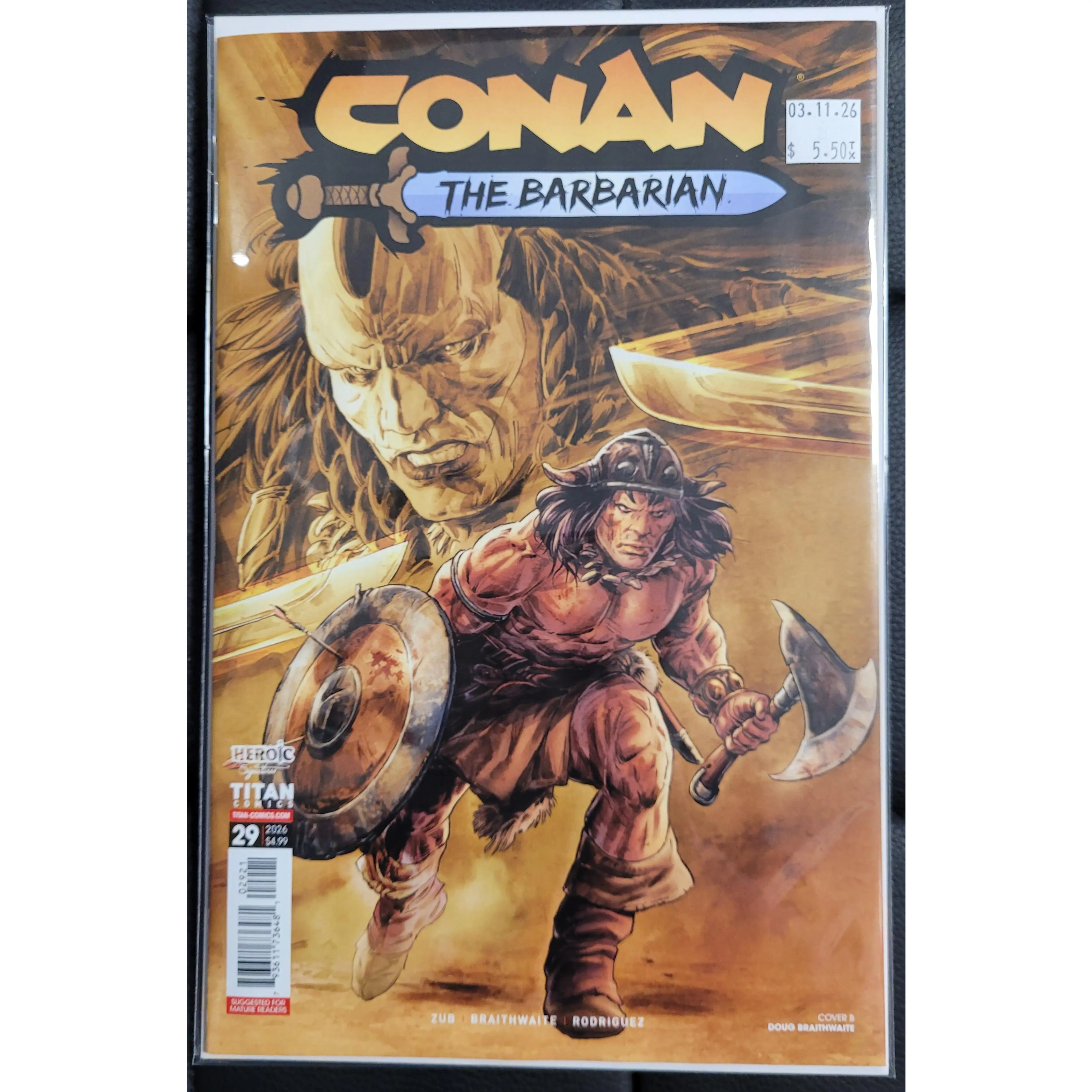Titan Comics Conan the Barbarian 29b Braithwaite