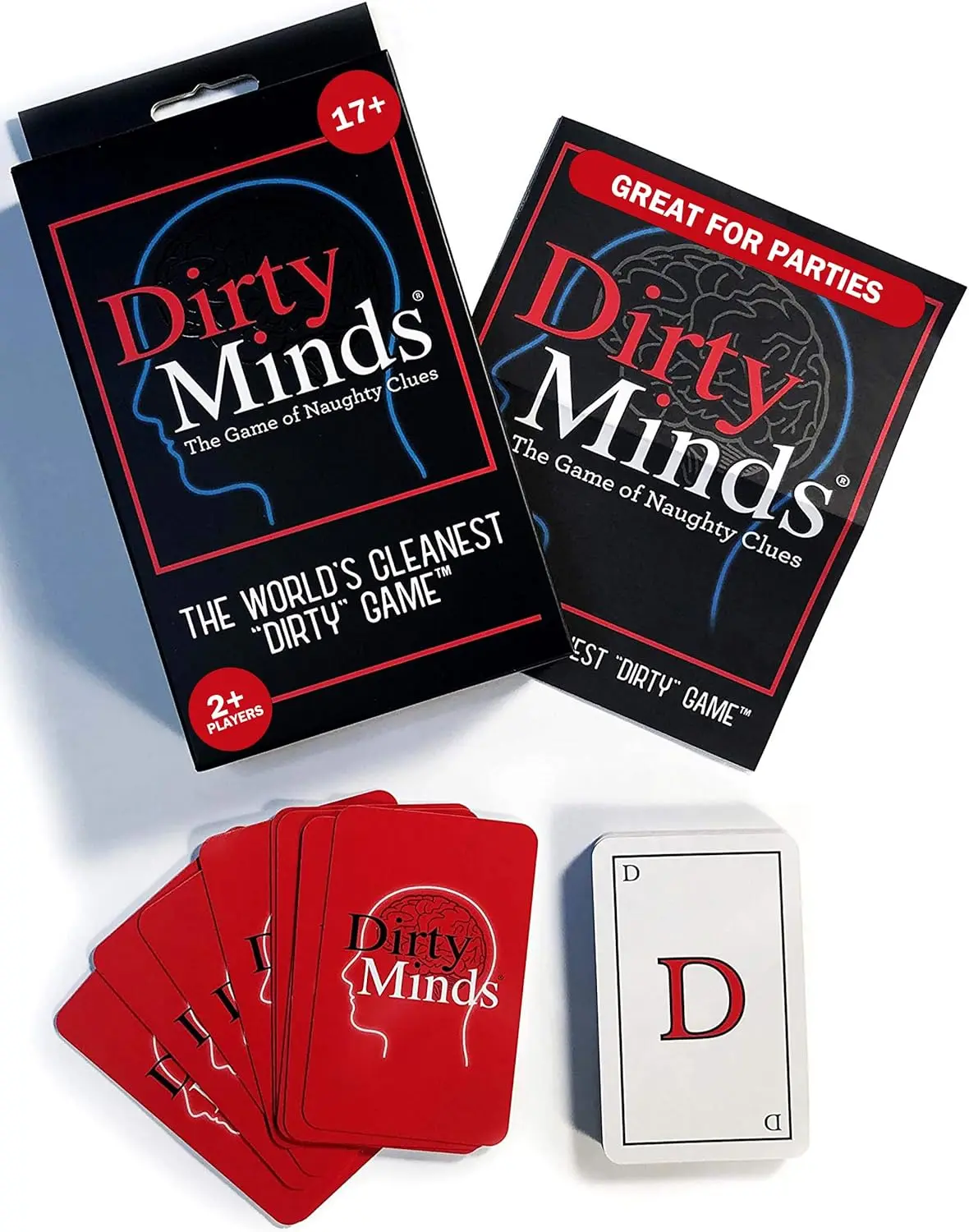 Dirty Minds Conversation Card Game - 112-Card Set, Portable Party Games, Boredom Buster, Adults Pleasure Travel Pack with High-Quality Cardboard Box for Bachelorette & Couple Date Night, Adult Naughty Stuff