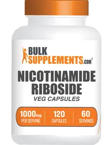 BulkSupplements Nicotinamide Riboside Capsules - Nicotinamide Riboside Supplement - Gluten Free, 2 Capsules per Serving, 120 Capsules
