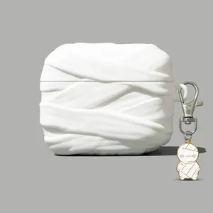 Cute Cartoon Plaster Mummy AirPods Case, Apple Wireless Bluetooth-compatible Earphone Cover, Silicone Soft Shell, Airpods Pro 1/2/3 Generation