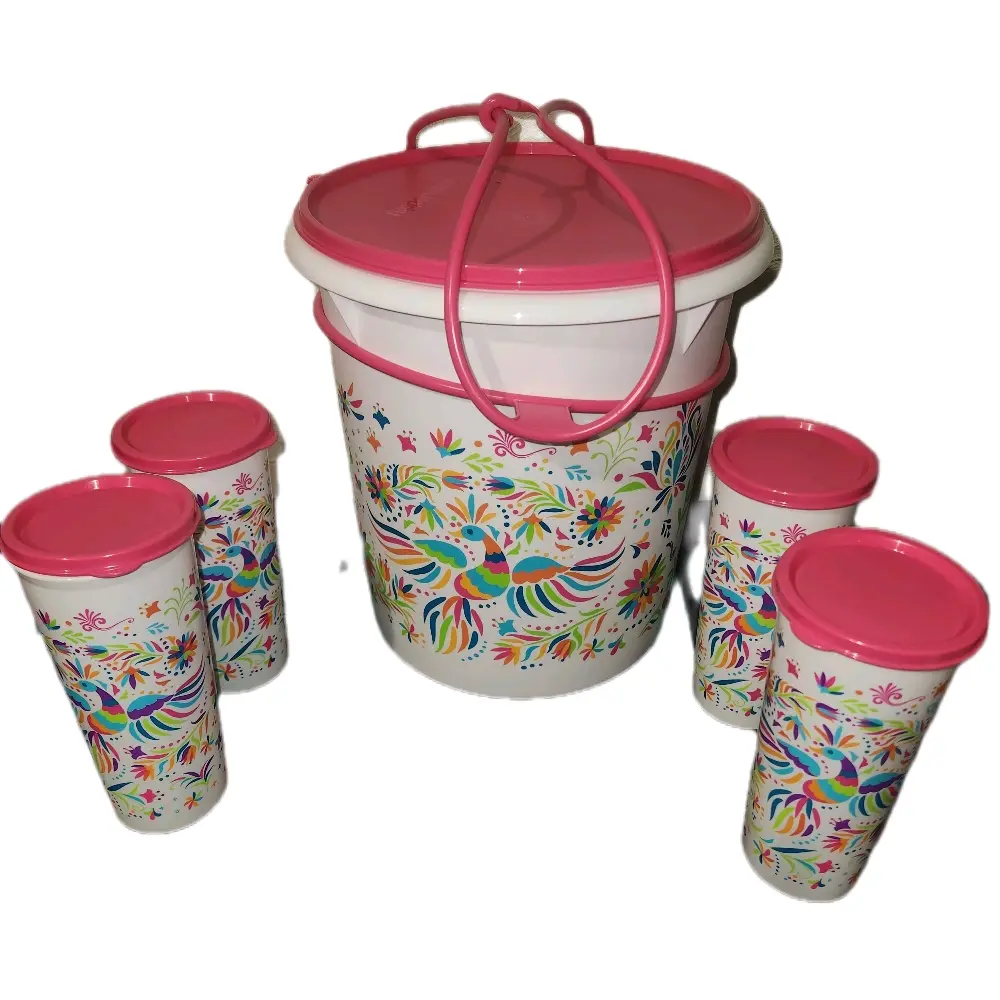 Decorative Bucket and Cups Decorative Bucket and Cups