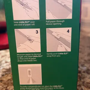 Product Review of Little Elf Gift Wrap Cutting Tool (2-Pack) - As Seen on Shark Tank - Easy and Safe Wrapping Paper Cutting Tool from e**m