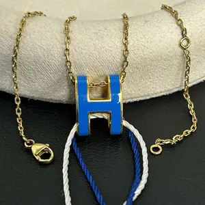 Pre-owned Hermès Pop H Pendant Necklace LDZ0041