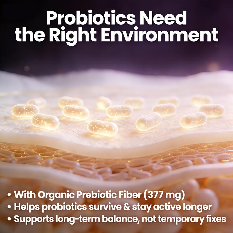 GUSUSA Women's Probiotic Super Bundle – 50 Billion CFU, 16 Advanced Strains Natural Long-Lasting Feminine Moisture, pH Balance, Odor Elimination, Gut & Immune Support. Rebuild from Within with Sugar-Free, Vegan, Organic Prebiotics.