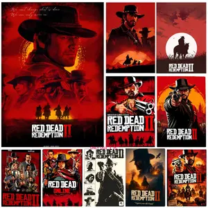 Red Dead Redemption 2 Poster Bedroom Home Decor Art Poster Perfect Gift for Family and Friends