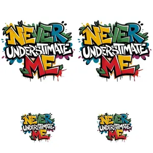 Colorful Graffiti Letter Pattern Heat Transfer Sticker, Washable Heat Transfer Sticker, DIY Fashion Decorative Sticker for Clothes