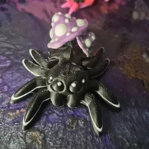 Mushroom spider desk pet articulated fidget stress anxiety relief toy