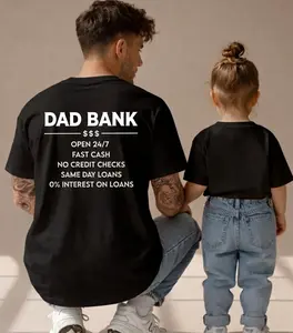 Back Print Dad Bank Open 24 7 Fast Cash No Credit Checks T-Shirt, Comfort Colors Tee, Fathers Day Gift, Gift For Dad