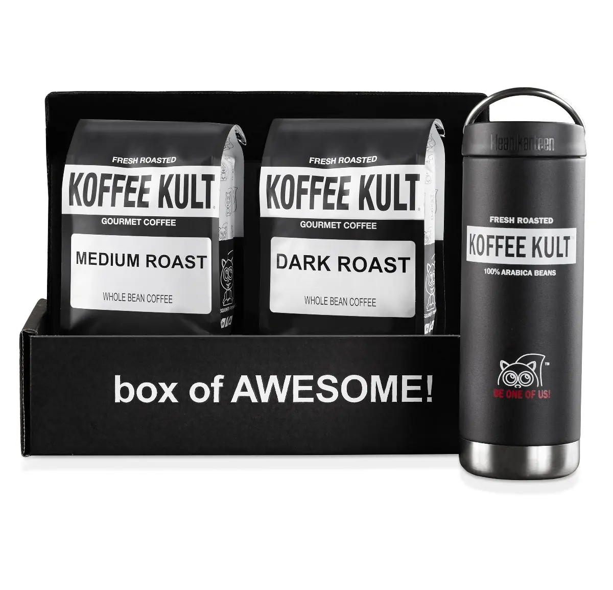 2 x 12oz Coffees & Travel Mug Gift Box
