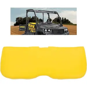 HECASA Seat Bottom Cushion Compatible with John Deere XUV 615E 625i 815E 825E 825i 825M 855D 855E 855M S4 Gator Replacement for AM140624 Yellow Motorcycle Vehicle