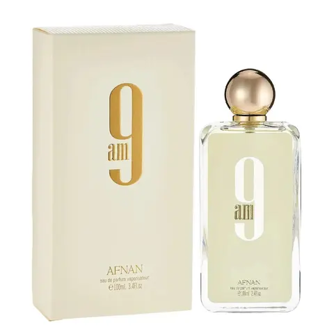 Afnan 9 am for Unisex Eau de Parfum Spray, 3.4 Ounce