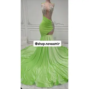 Ambrossia Crystal Embellished Prom Gown