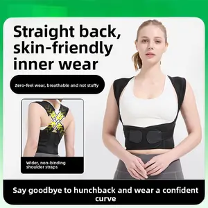 Posture Corrector for Hunchback, Shoulder Opener, Back Beautifier, Posture Correction Belt for Adults, Invisible for Women and Men, Scoliosis Corrector