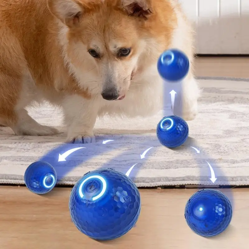 Automatic Rolling Ball, Durable Dog Chew Ball Toy, Interactive Cat and Dog Ball Toy, Dog Bouncy Ball Toy for Endless Fun and Exercise