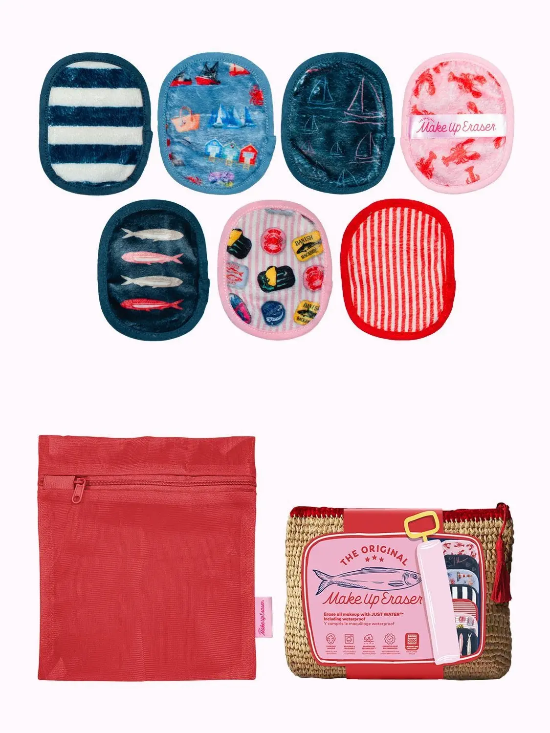 MakeUp Eraser Dockside Days 7-Day Set - Erase Makeup with JUST WATER, Reusable & Machine Washable Makeup Remover