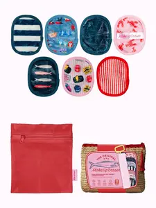MakeUp Eraser Dockside Days 7-Day Set - Erase Makeup with JUST WATER, Reusable & Machine Washable Makeup Remover