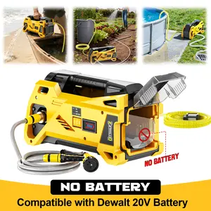 Cordless Water Transfer Pump 9.6GPM Compatible with Dewalt 20V Battery【NO BATTERY!!】, Powered Pond Pumps, Portable Self-Priming for RV, Tank, Pool Draining, Garden Watering