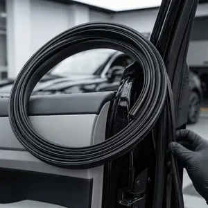 Universal Car Windshield Seal Strip - soundproof, Waterproof, Dustproof Rubber trim for Door Panel Gap Sealing, Noise Reduction, Automotive weatherstrip, insulation seal for cars