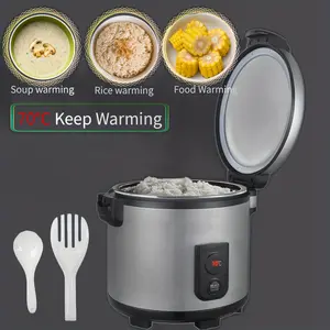 Commercial Rice Warmer(Not Rice Cooker) 55 Raw/110 CUP Portable 20L Big Food Warmer / 122℉- 178℉ Adjustable Temperature/ 130W/ Non-stick Inner Pot