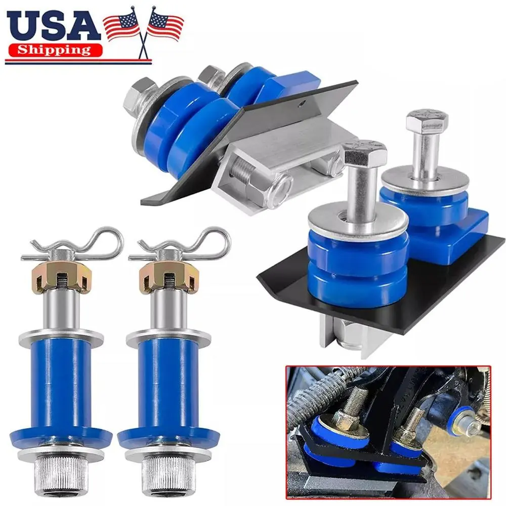 New Hood Hinge Pivot Bolt & Bushing Kit Set with Support Hinges for Peterbilt 378, 379 - Part Numbers 13-04154, 13-04164, Functional Parts