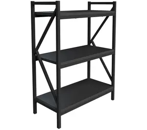 Lavish Home 3 Shelf Bookcase Console Table or Storage Shelf