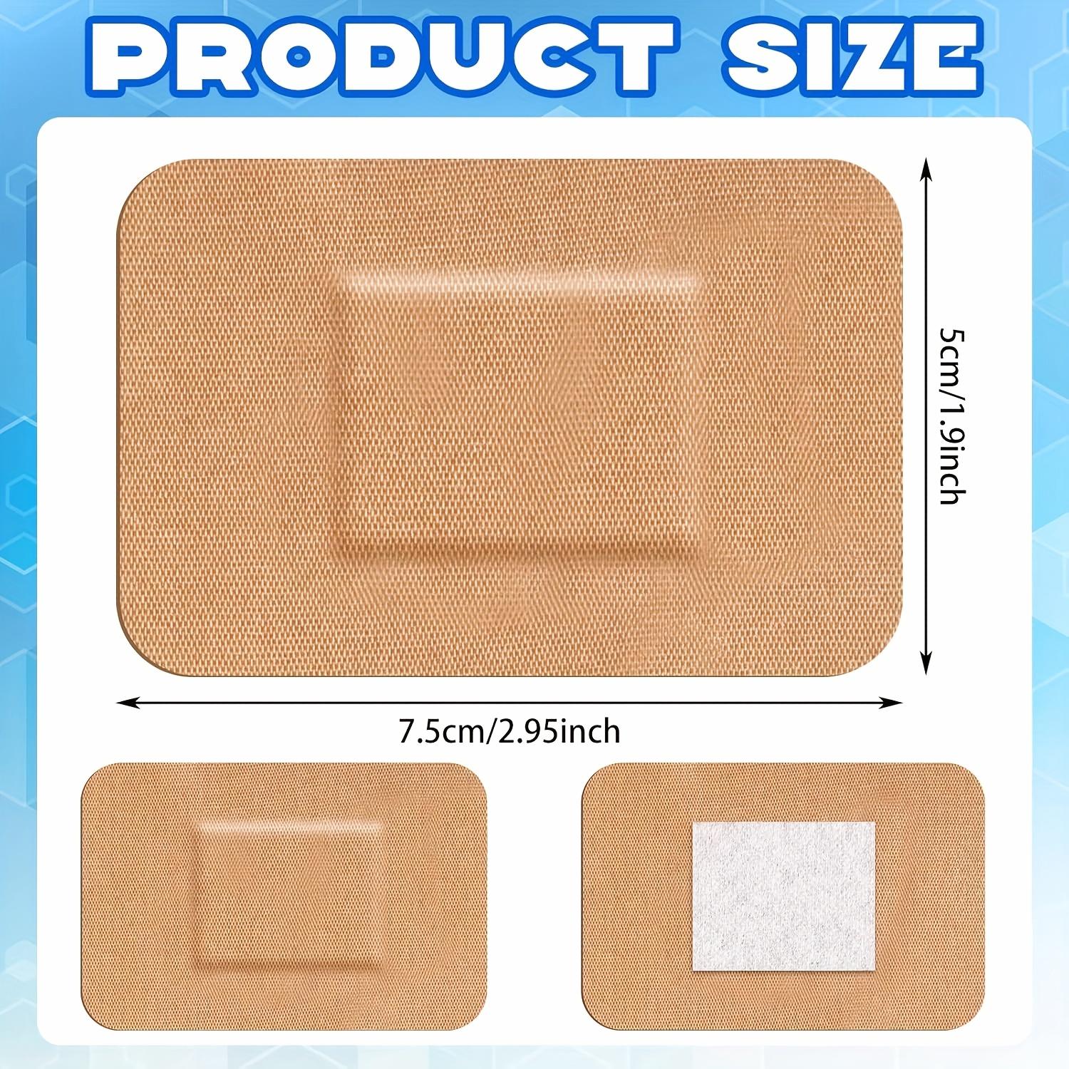 Pack of 50 Large Measuring 3 X 4 Inches, Designed for Flexible Care. These Latex-Free Fabric Bandages Are Suitable for Protecting And Treating Larger Wounds, Making Them Ideal for First Aid