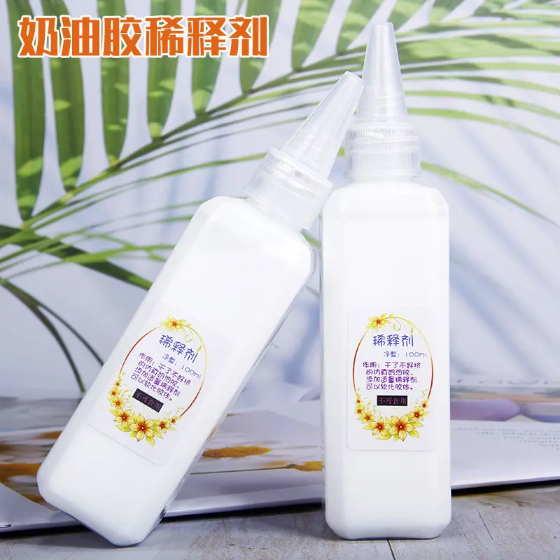 Decoden Cream Clay Diluent & Softener (100ml)| Professional Thinning Agent for Dried Simulation Whipped Cream Clay| Must-Have DIY Phone Case Craft Tool| 1pc Whipped Cream Clay Softening Liquid