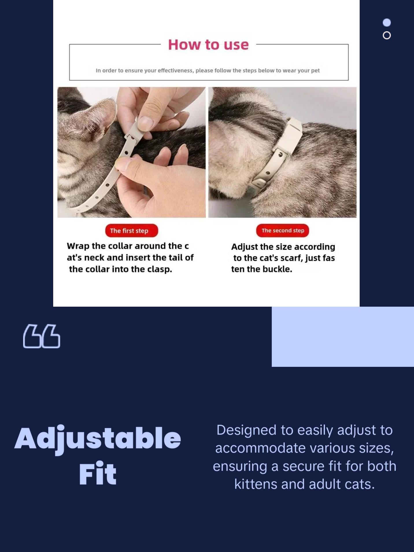 Pet Collar Flea Ring for Kittens and Pets, External Deworming