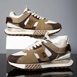 [sneakers] Breathable Casual Sports Men'S Shoes |         Low-top, Lace-up, Faux Upper, Fabric Inner, Non-slip, Lightweight, All-season Outdoor