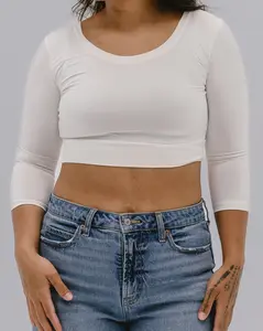 Elegant 3/4 Sleeve Halftee