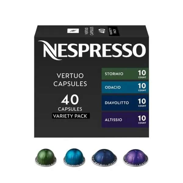 Vertuo, Intense Variety Pack, 40-Count Coffee Pods | Capsules Pack of 1