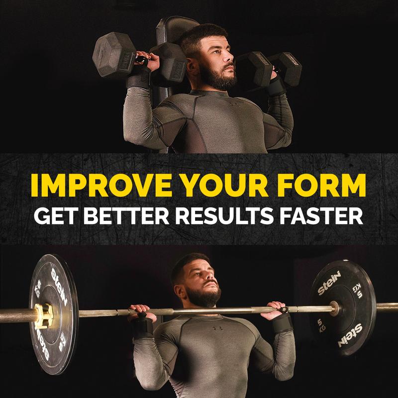 Tribe Lifting Weightlifting Wrist Wraps 18" Premium Quality Wrist Support with Heavy Duty Thumb Loop - Best Wrap for Powerlifting, Strength Training, Bodybuilding for Men & Women