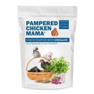 Herbal Premium Chick Starter & Grower Feed With Oregano & Garlic For Baby Chicks