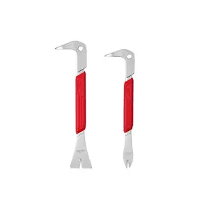 10 in. Molding Puller Pry Bar with 9 in. Nail Puller with Dimpler (2-Piece)