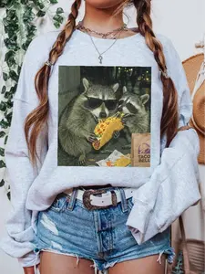 Taco Trash Pandas ~ Unisex Crewneck Sweatshirts Printed in the USA
