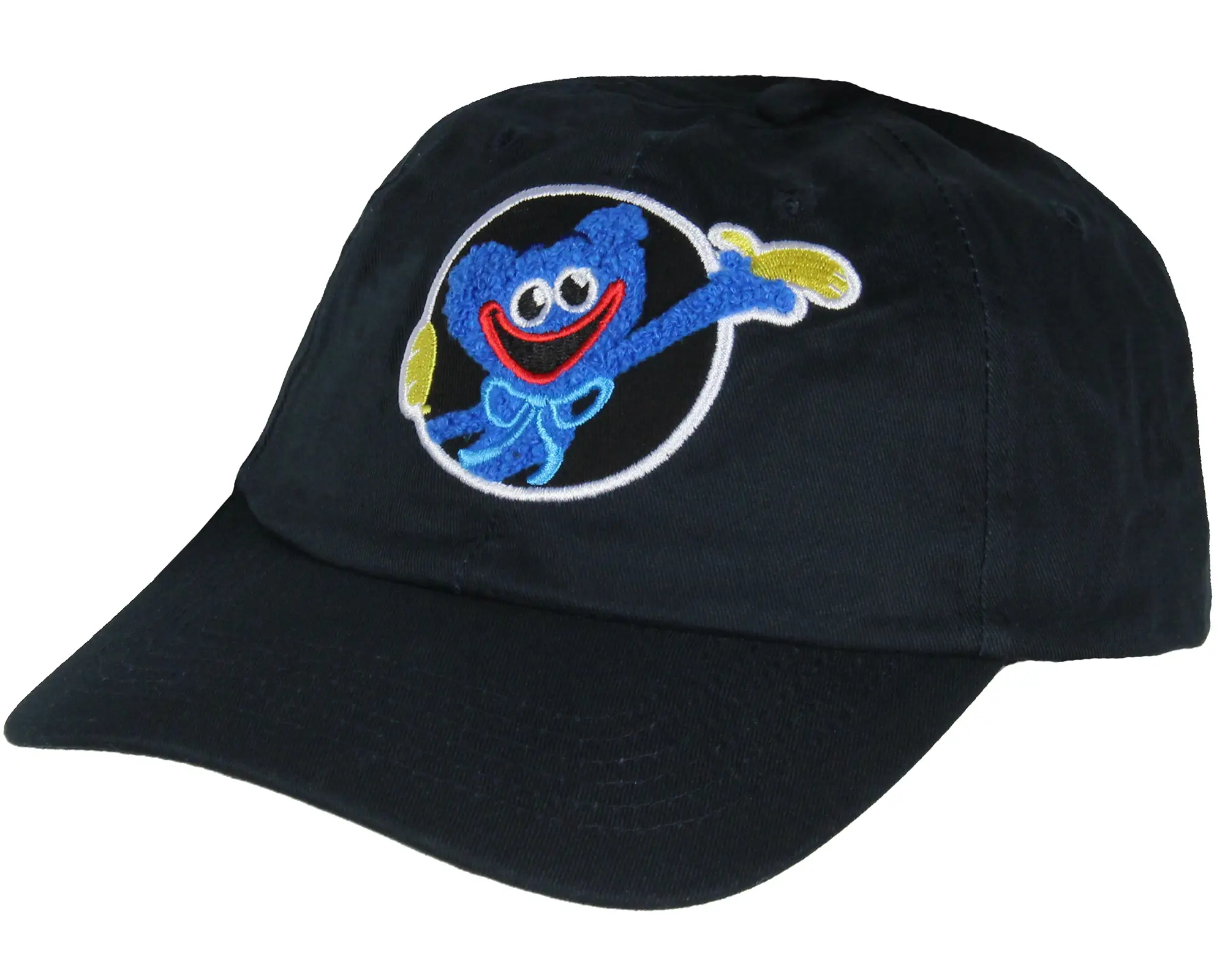 Poppy Playtime Hat Huggy Raised Embroidery Adjustable Dad Hat Cap for Men and Women