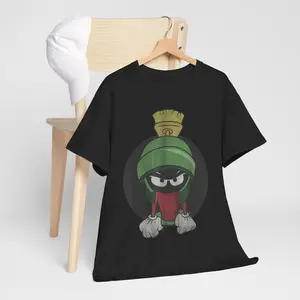Marvin The Martian Angry Portrait Unisex T-Shirt Casual Clothing Cotton Menswear