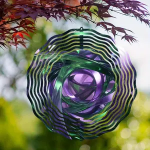 10-Inch Metal Wind Spinner, 360° Rotating Outdoor Garden & Balcony Decor, Unique Seasonal Gift, Adds Enchanting Movement to Your Space