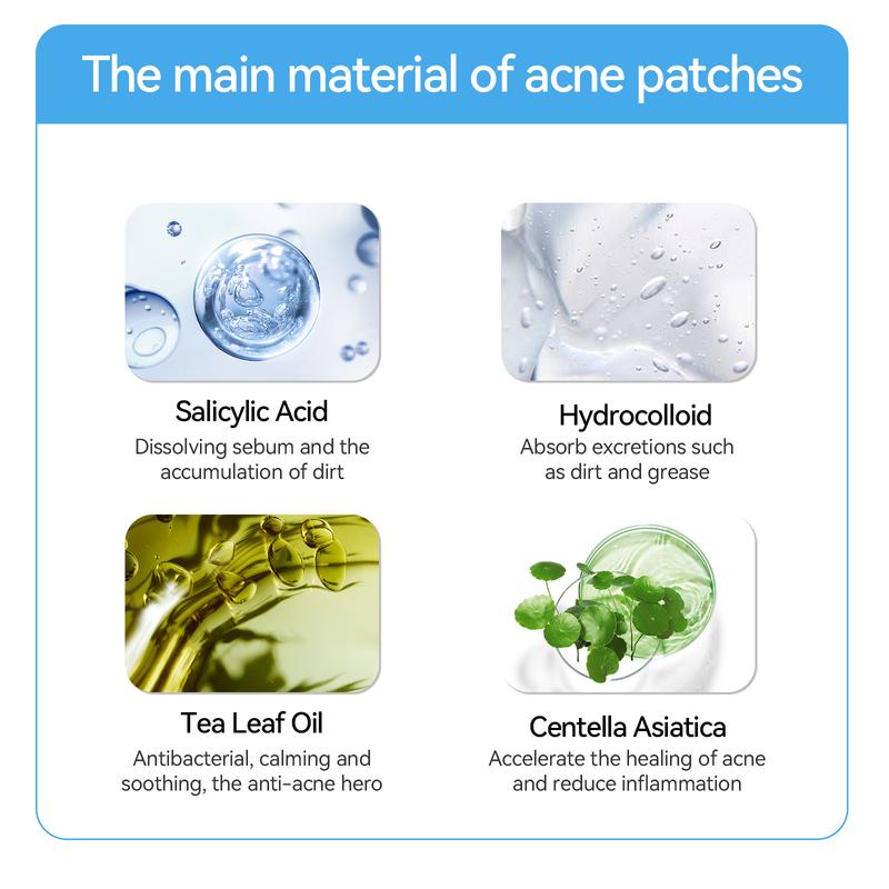 Skin Care Products for Women,Gentle Skin Tag Patches, 76pcs/set Hydrocolloid Acne Care Patches, Moisturizing Facial Skin Care Stickers,  Pimple Patches, Christmas, Christmas Gift