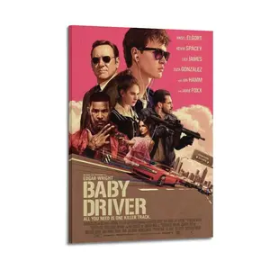 Baby Driver Modern Art Deco Painting Art Poster Wall Decoration Wall Poster Art Wall Rich Art Painting Corridor Art Painting Decoration wall art