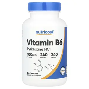 Nutricost Vitamin B6, 100 mg, 240 Capsules