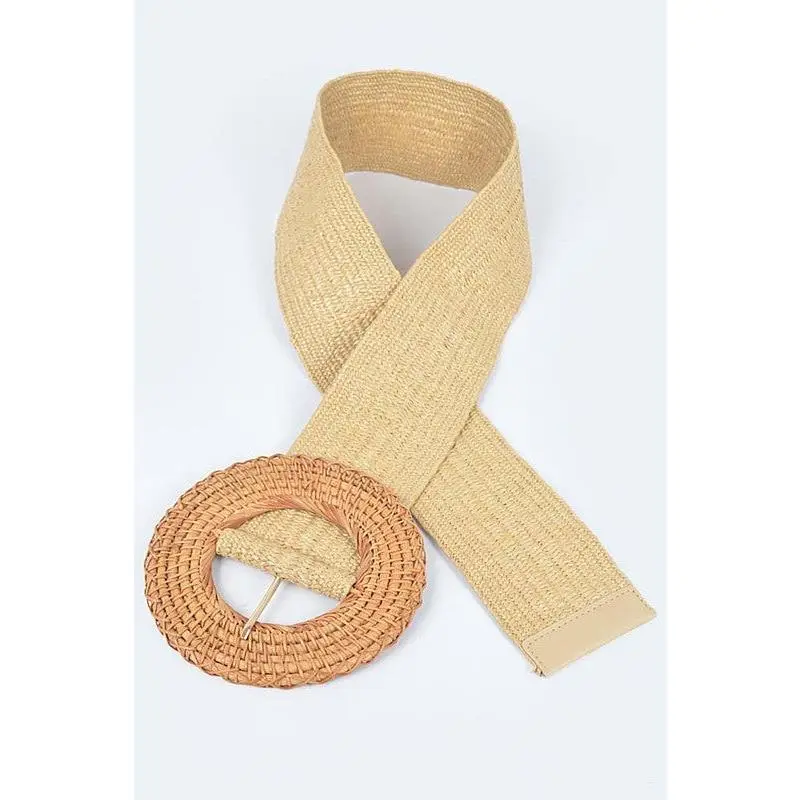 Vacay Oversized Bamboo Buckle Belt