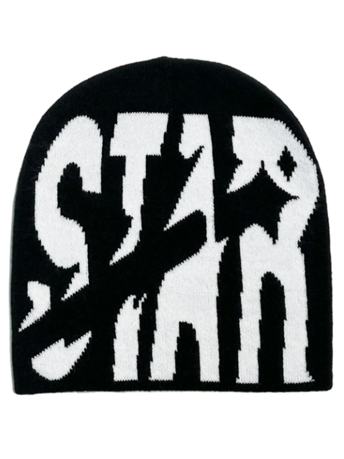 Unisex Y2K Jacquard Knit Beanie Fitted Hat, Letter Print Beanie, Casual Trendy Hat, Letter Design Stylish Trendy Streetwear Style, Outdoor Sport Warm Winter Cap for Fall & Winter Seasons