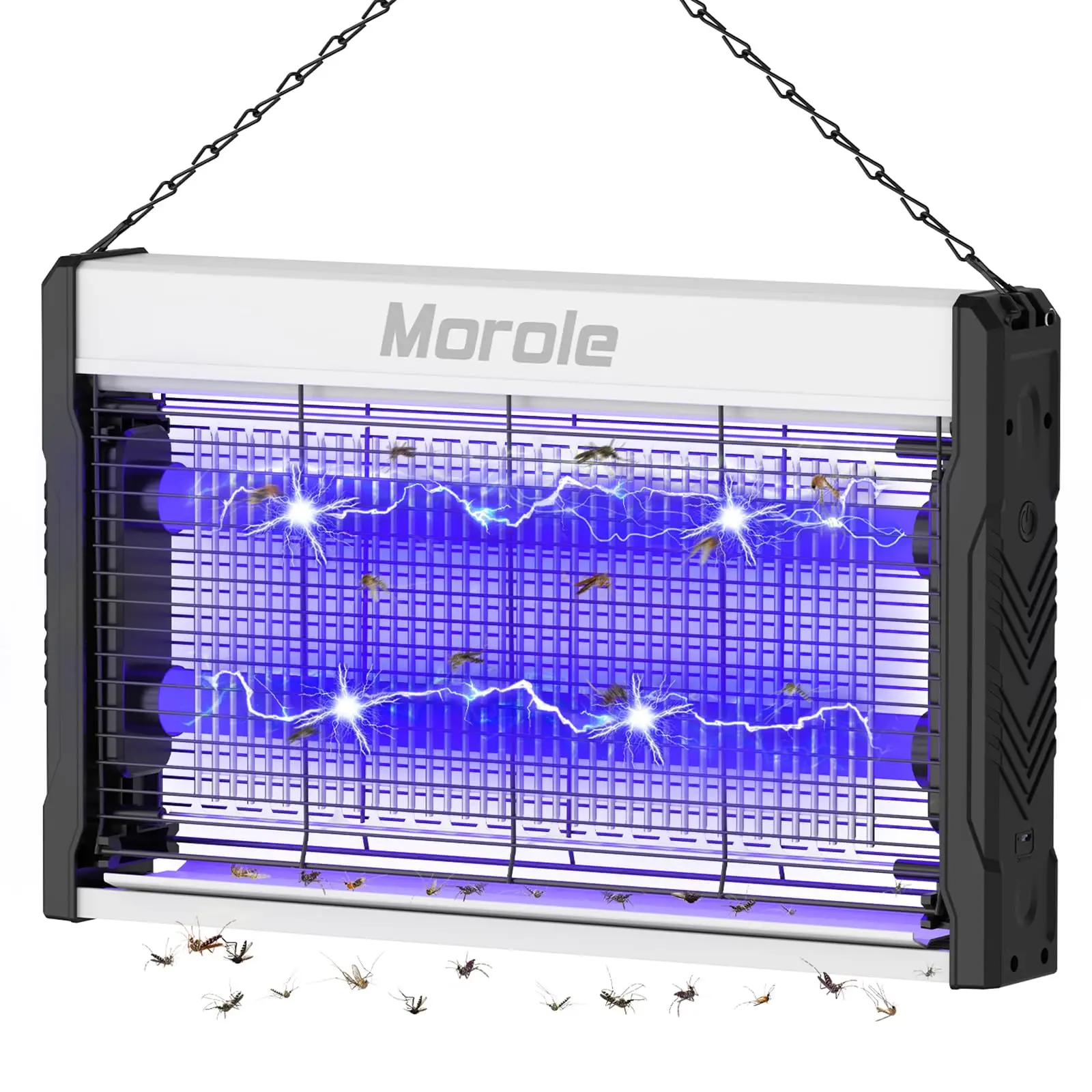 Electric Bug Zapper, 3200V Mosquito Zapper Indoor Outdoor, Electric Fly Zapper with Removable Tray, USB Charging Flying Insect Killer, Mosquito Repell