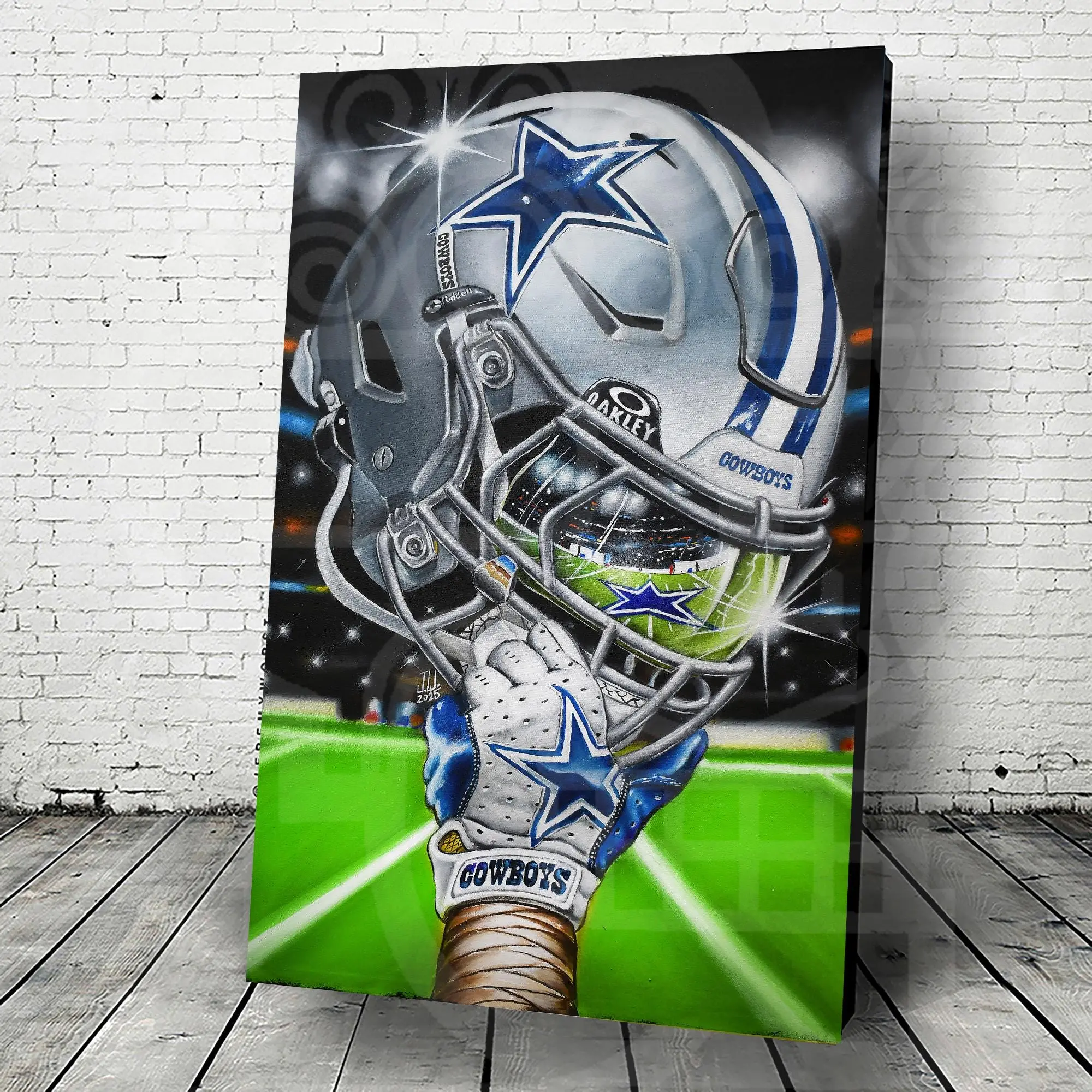 Dallas Sports National League Art helmet Poster