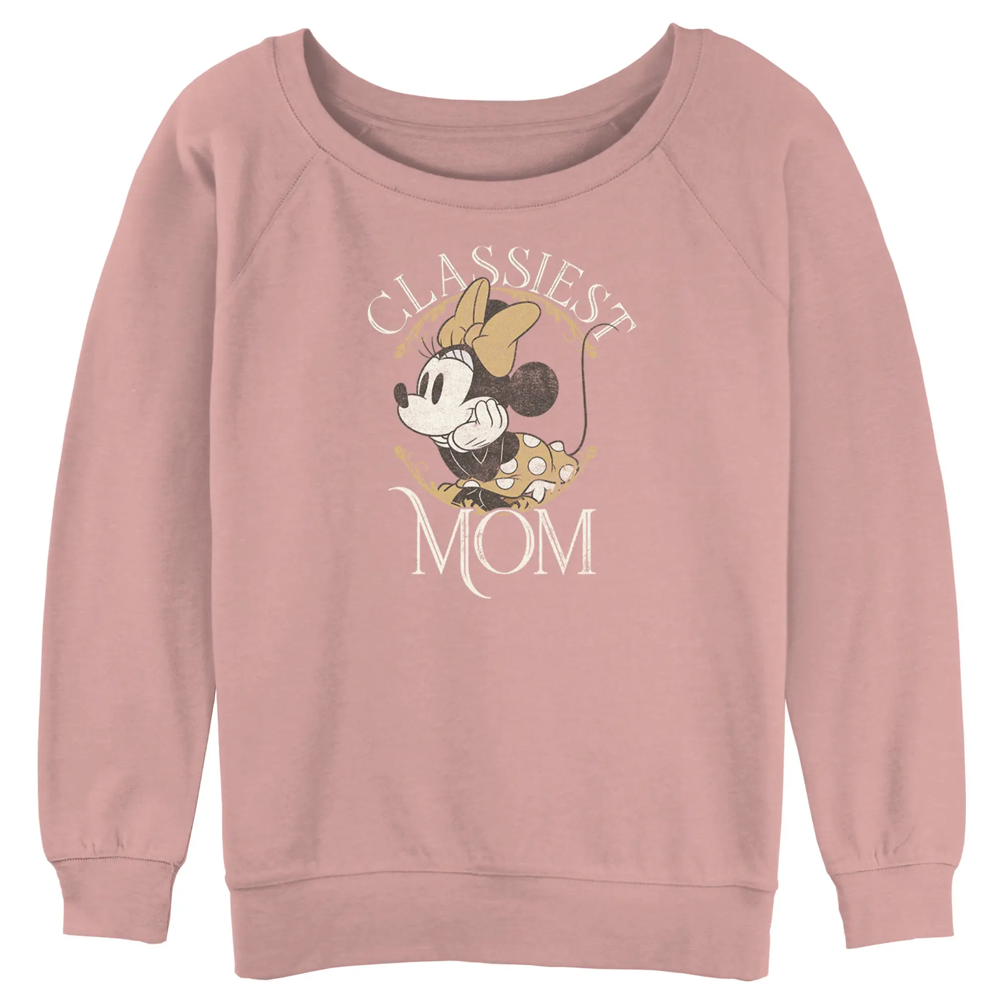 Junior's Women Minnie Mouse Classiest Mom Sweatshirt