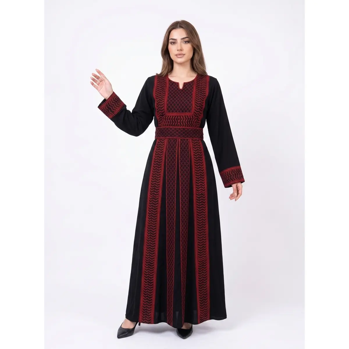 Women's Deema Embroidered Traditional Thobe - Breathable Fabric Casual Wear for Lady, Perfect for Eid, Ramadan Gifts for Her